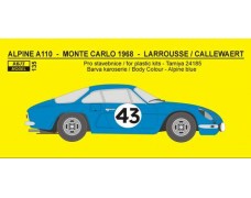 Decal – Alpine A 110  - Monte Carlo 1968 / Tour de Corse 1970